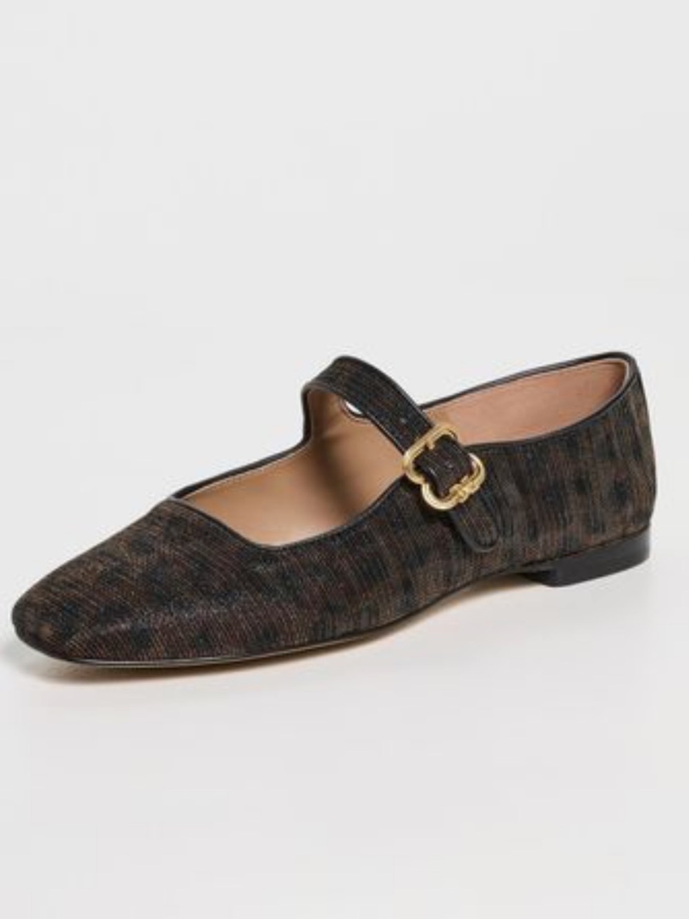 Sam Edelman Michaela Mary Jane Flat in leopard glitter size 5